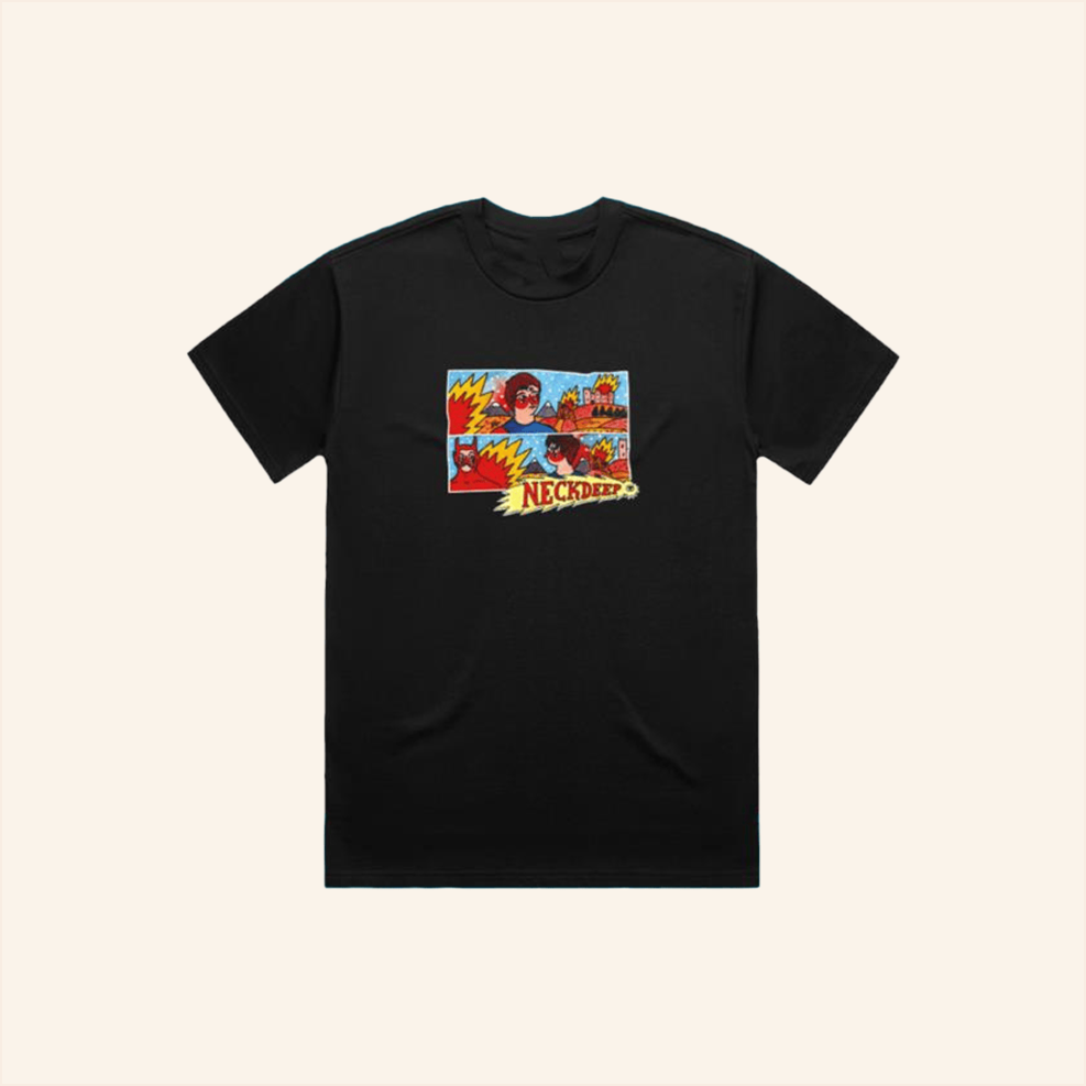 Lnotgy 10 Year Black T-Shirt Neck Deep Merch Birthday Gifts For Friends Christmas Presents