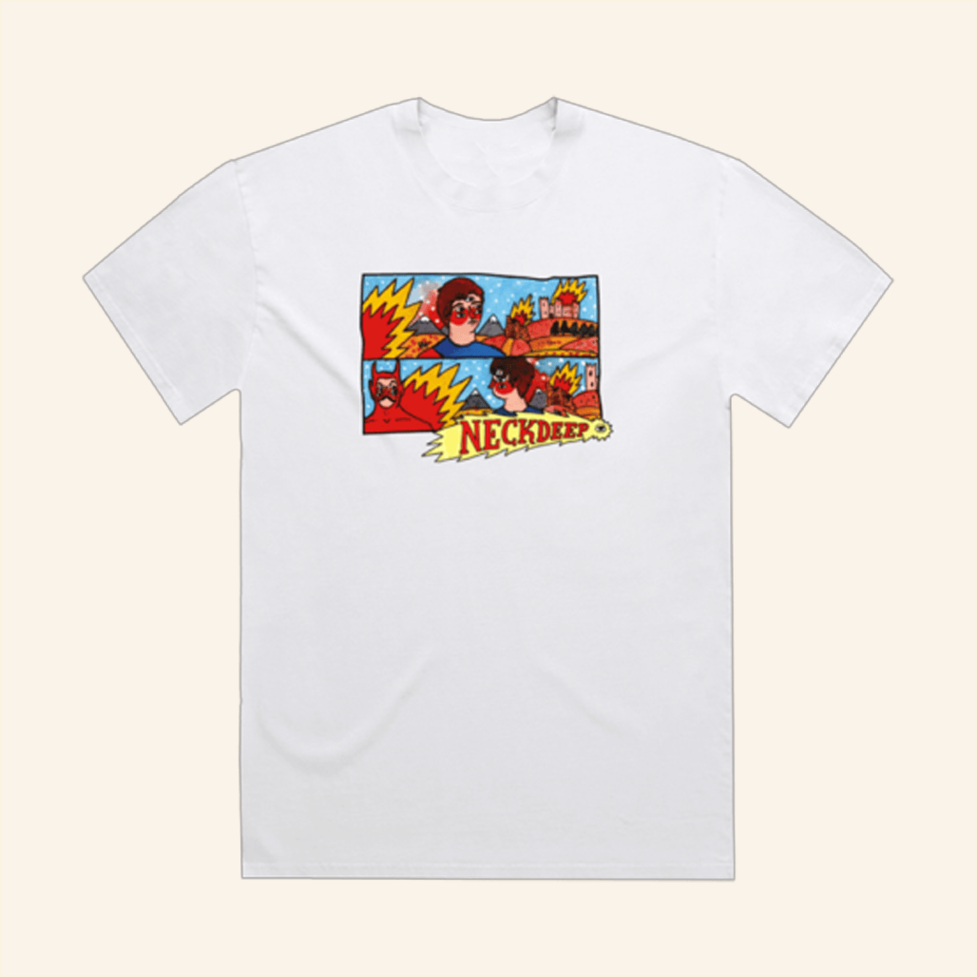 Lnotgy 10 Year White T-Shirt Neck Deep Merch BFF Birthday Gifts Christmas Presents