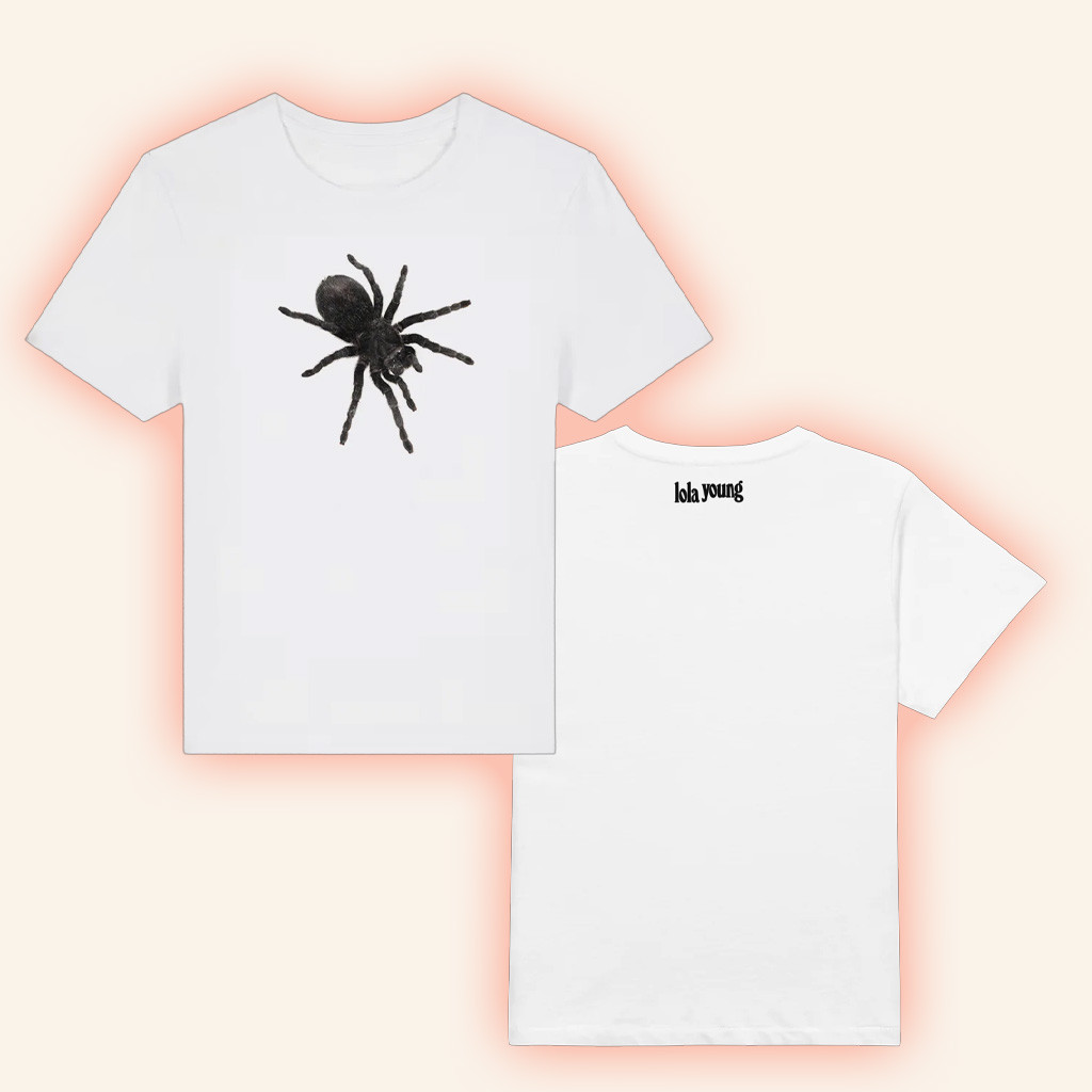 Lola Young Merch Spiders White T-Shirt Gifts For Music Lovers