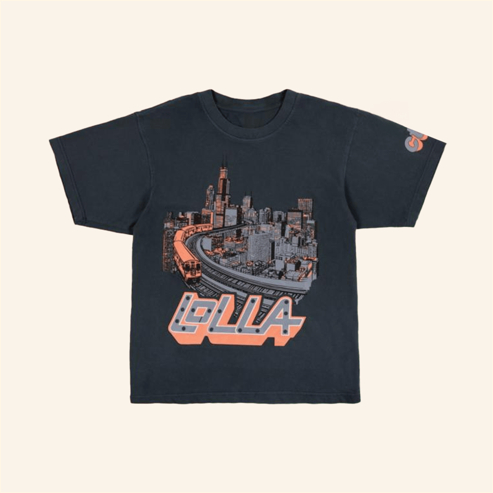 Lollapalooza X Cta X Ellen Ma City T-Shirt Lollapalooza Merch Dudes Gifts BFF Gifts Ideas