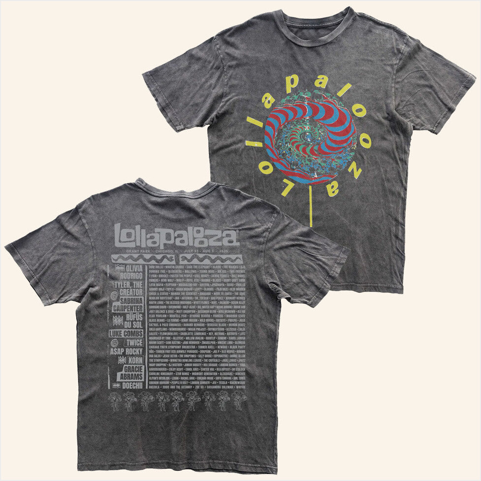 Lollipop T-Shirt Lollapalooza Band Merch Best BFF Birthday Gifts Ideas Christmas Presents
