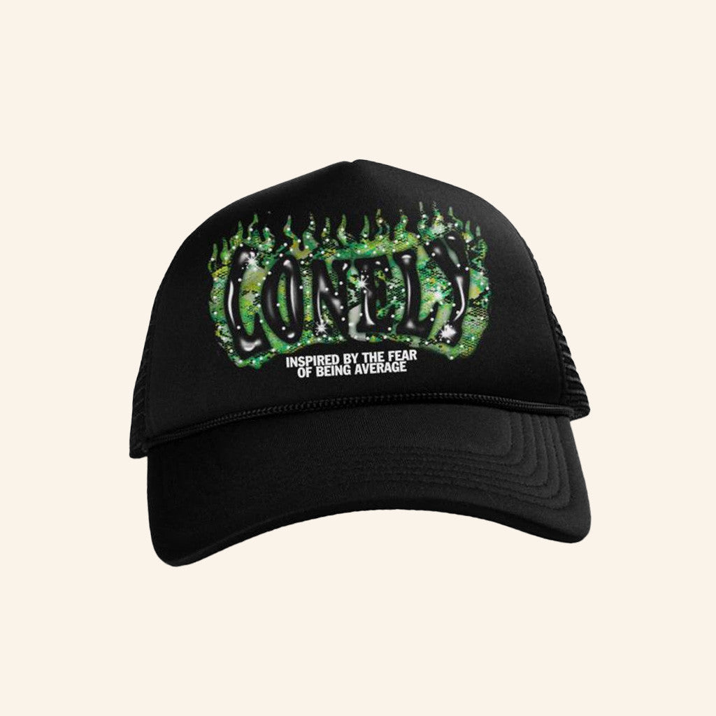 Lonely Hearts Club Merch The Fear Of Being Average Trucker Hat Gifts For Dad