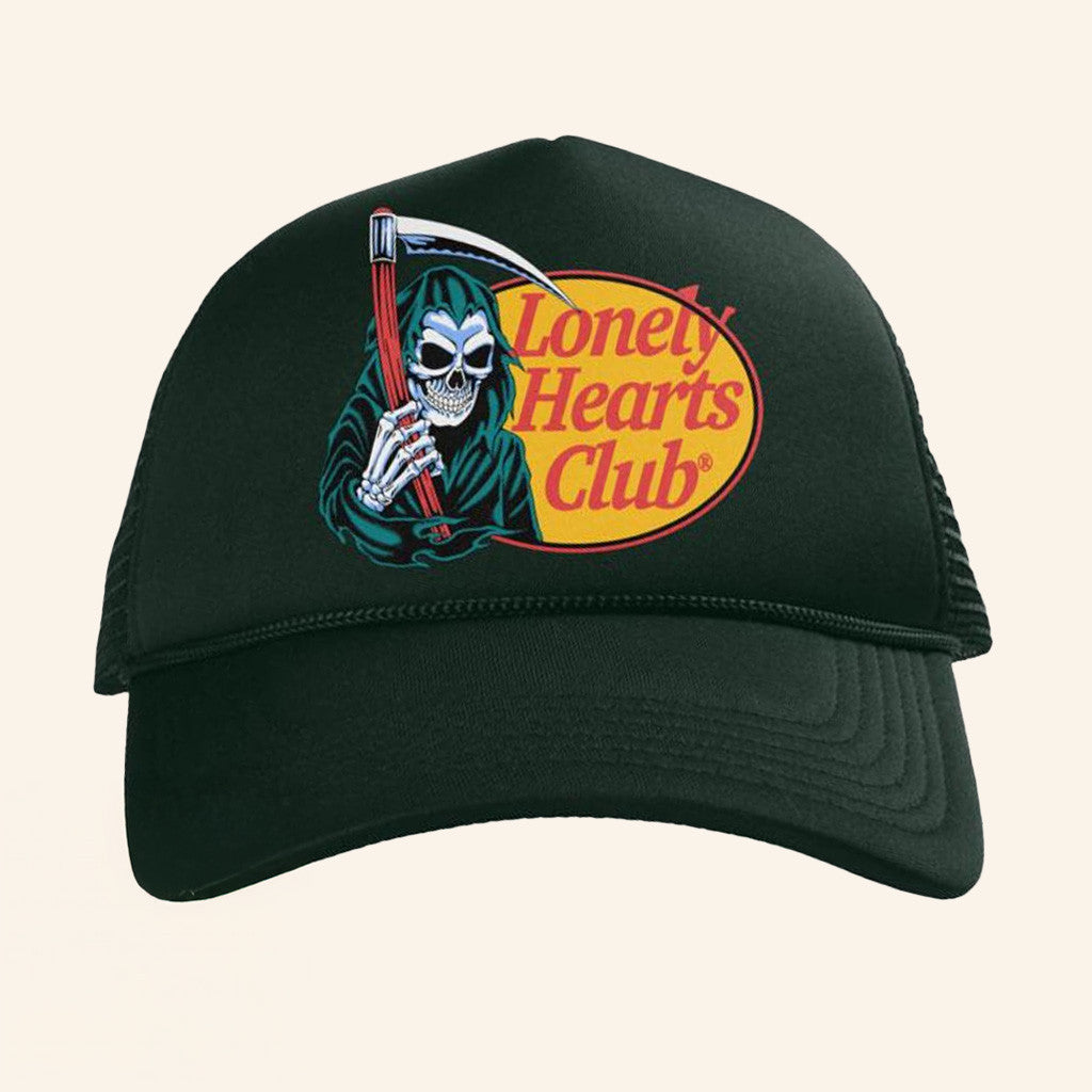Lonely Hearts Club Merch The Reaper Trucker Hat Best Gifts For Him