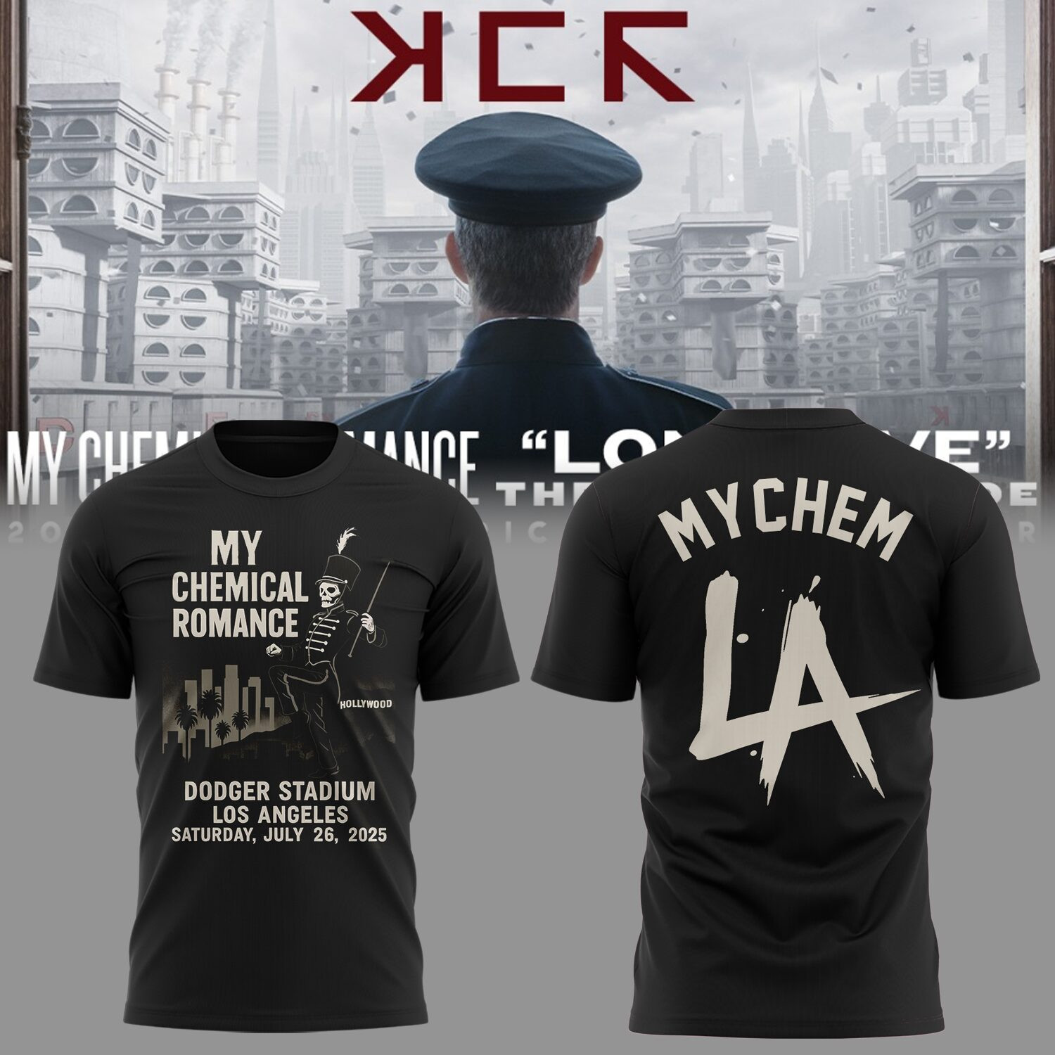Long Live The Black Parade Tour 2025 X La Dodgers Tshirt