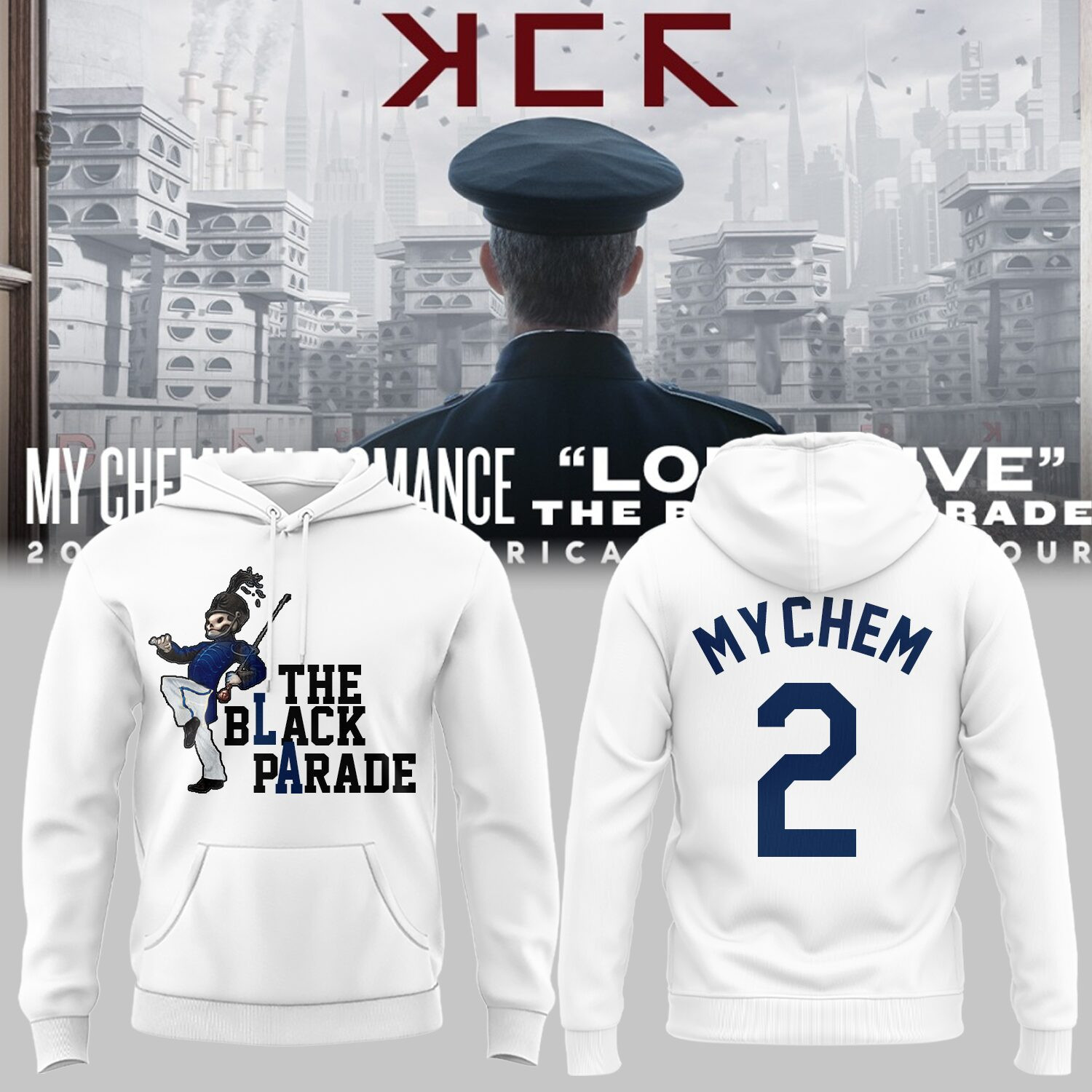 Long Live The Black Parade Tour 2025 X La Hoodie Best Gift For LA Fans