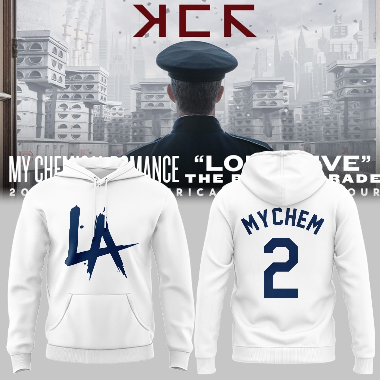 Long Live The Black Parade Tour 2025 X La Hoodie Gift For Baseball Lovers