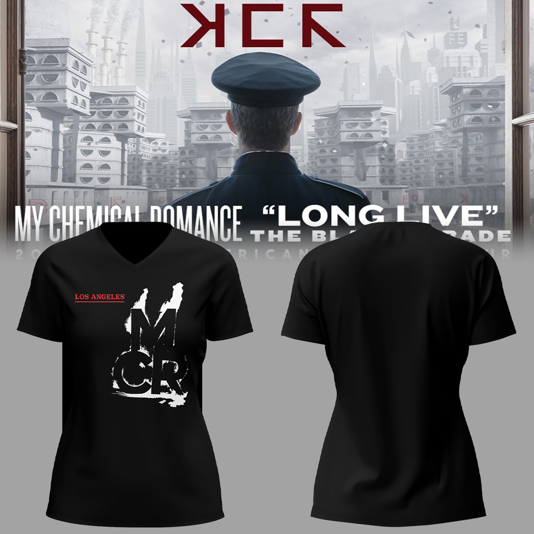 Long Live The Black Parade Tour 2025 X La Vneck Tshirt For Baseball Lovers
