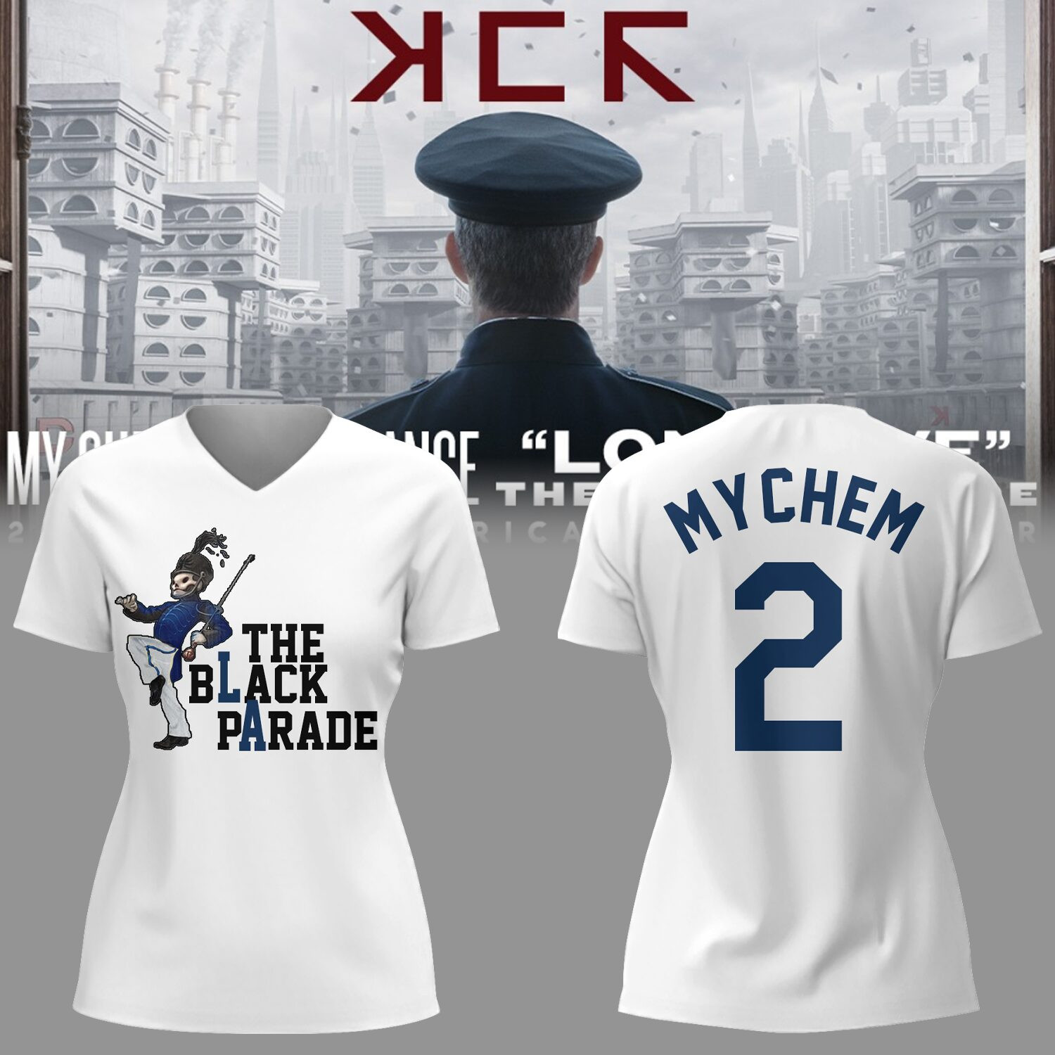 Long Live The Black Parade Tour 2025 X La Vneck Tshirt Gift For LA Fans