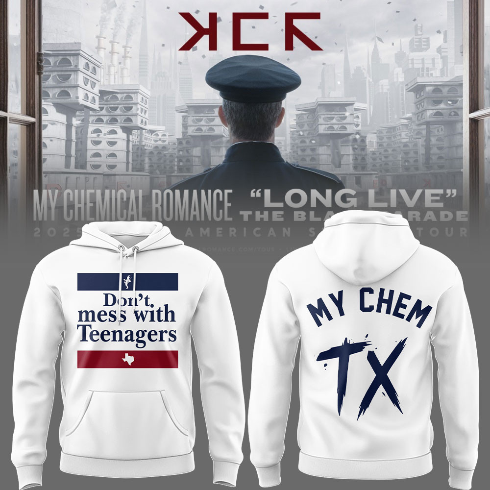 Long Live The Black Parade Tour 2025 X Texas Hoodie Fan Merch