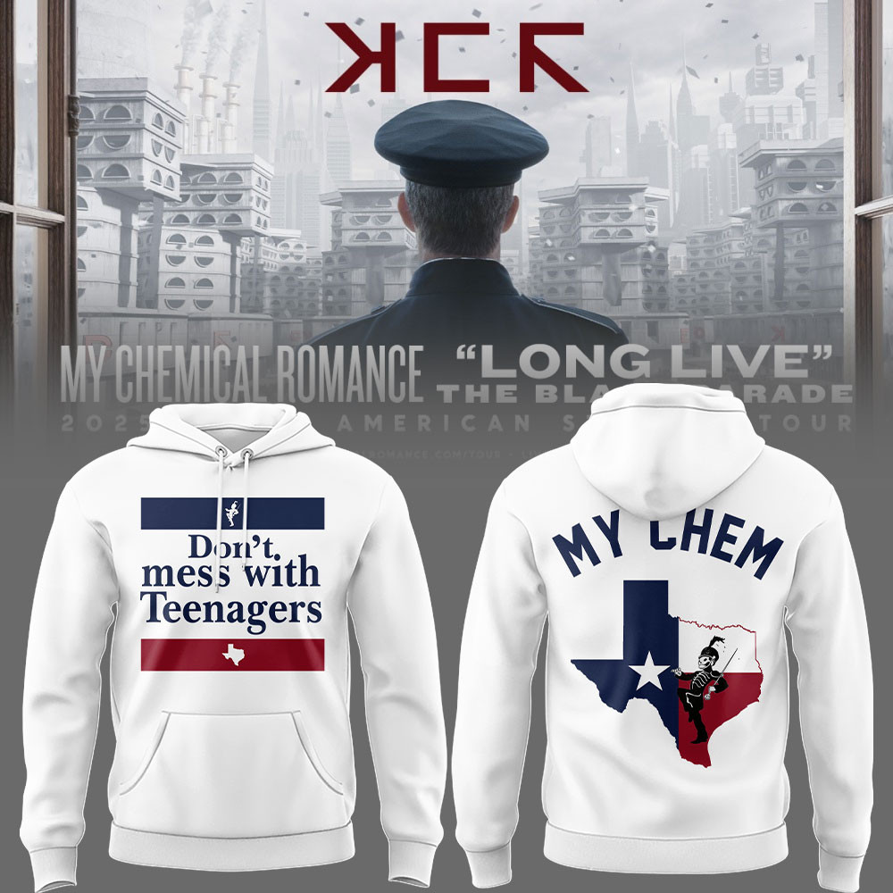 Long Live The Black Parade Tour 2025 X Texas Hoodie For Concert
