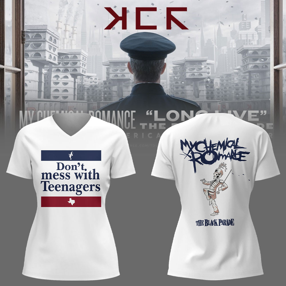 Long Live The Black Parade Tour 2025 X Texas Vneck For Her