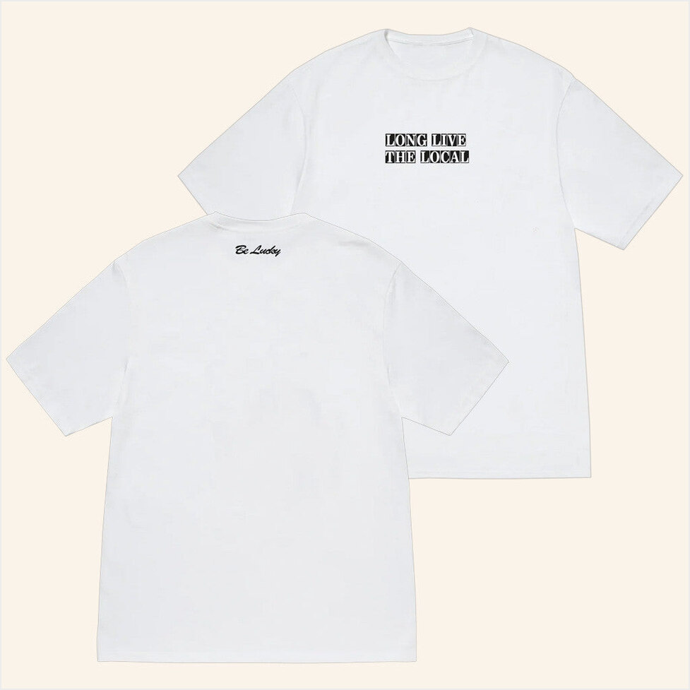 Long Live The Local White T-Shirt Louis Dunford Merch Presents For Music Lovers