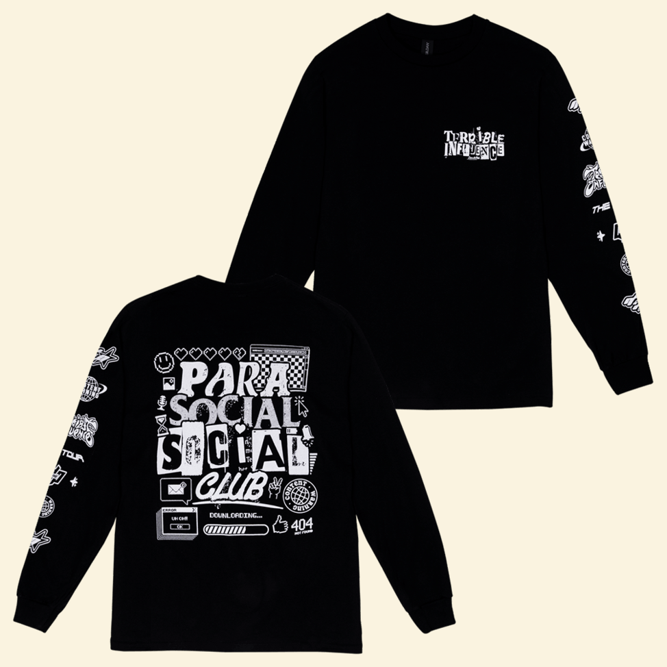 Long Sleeve Shirt Dan And Phil Terrible Influence Tour Merch Dan And Phil Merch Dad Gifts