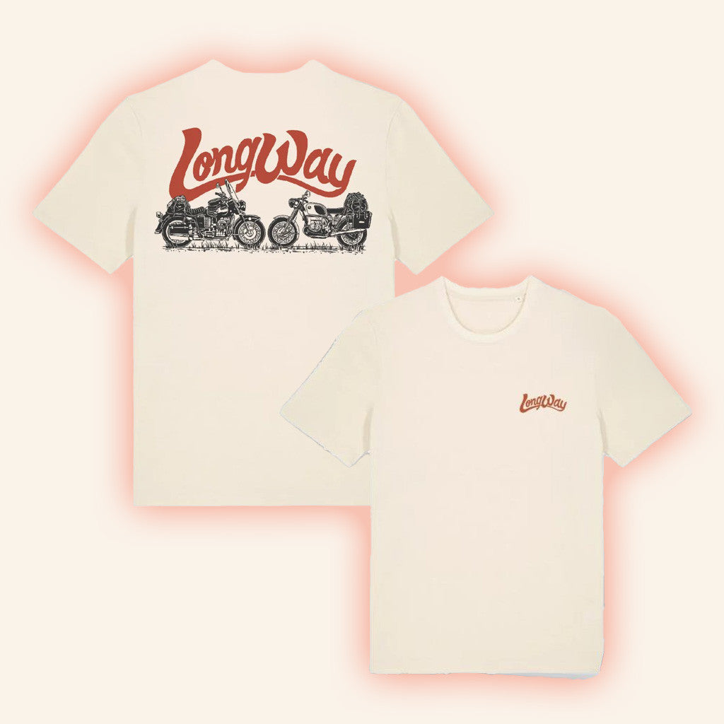 Long Way Merch Long Way Duo Bike T-Shirt Gifts For Besties