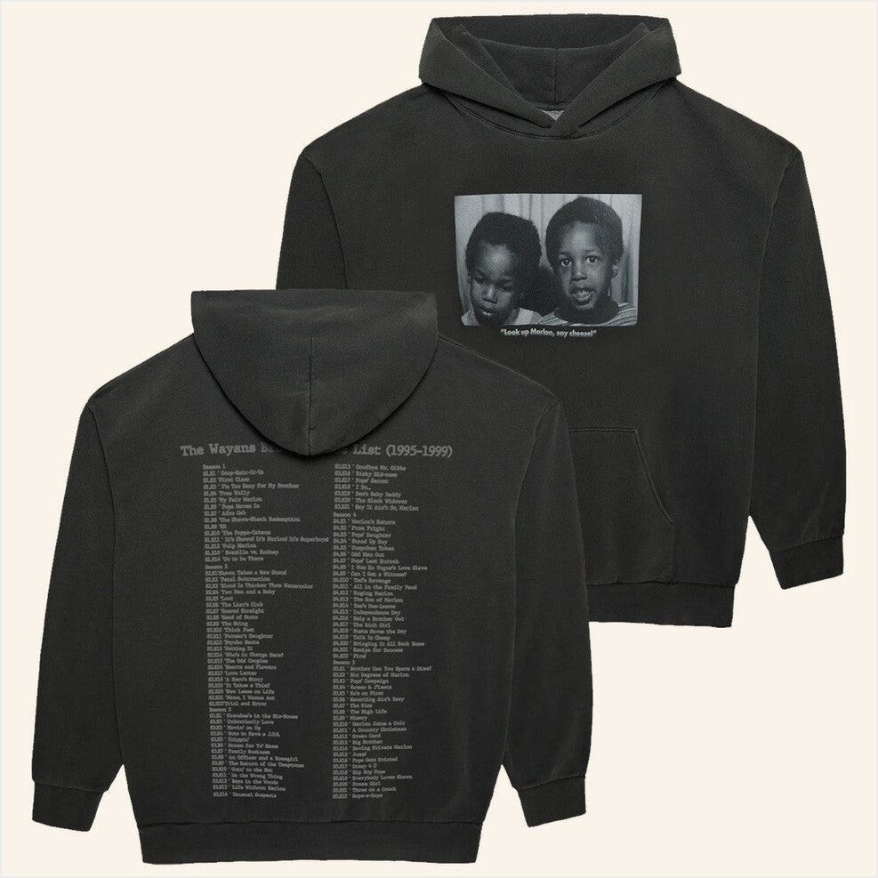 Look Up Marlon Pigment Dyed Hoodie Marlon Wayans Merch Gifts For Brother BFF Gifts Ideas