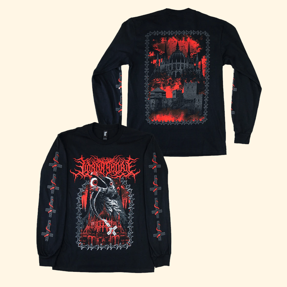 Lorna Shore Crow Long Sleeve Shirt Lorna Shore Merch Top Father's Day Gifts For Dad