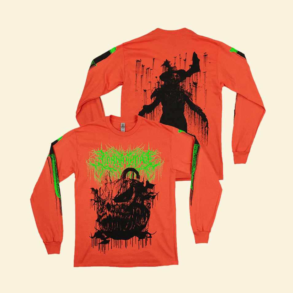 Lorna Shore Evil Pumpkin Long Sleeve Shirt Lorna Shore Merch Top 10 Father's Day Birthday Gifts