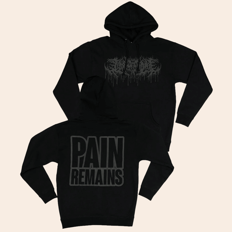 Lorna Shore Pain Remains Black Hoodie Lorna Shore Merch Meaningful Father's Day Birthday Gifts