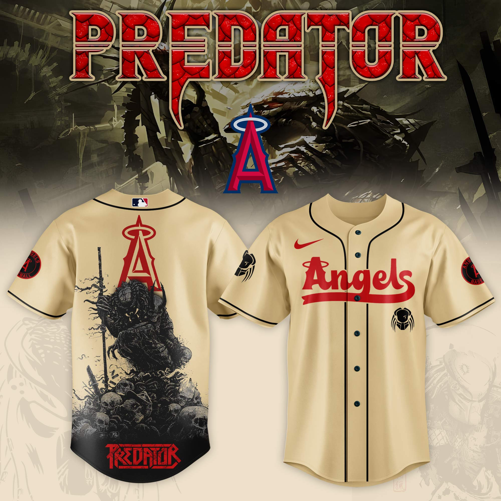 Los Angeles Angels Mlb X Predator Baseball Jersey For Fans
