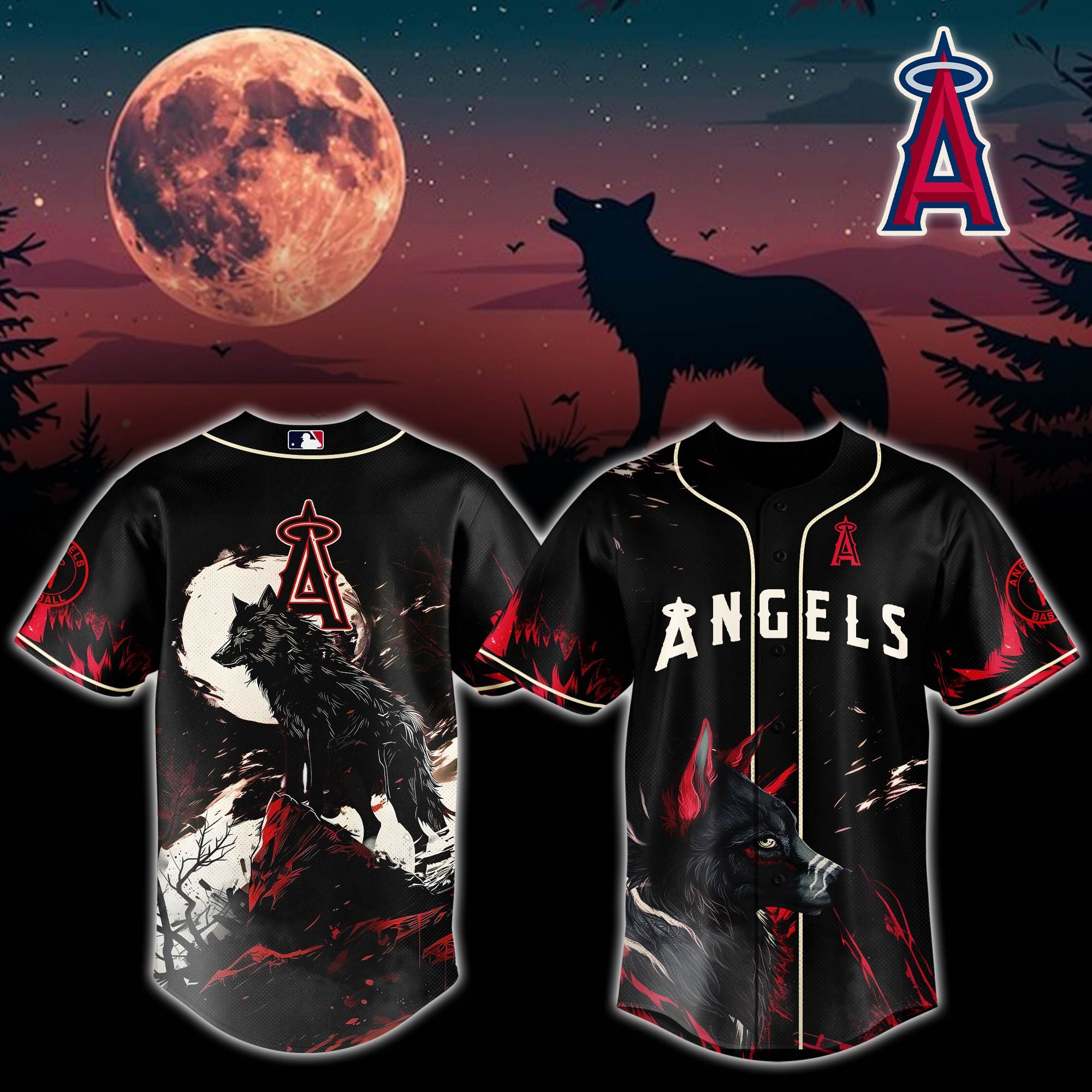 Los Angeles Angels Mlb X Worf Baseball Jersey For Fans
