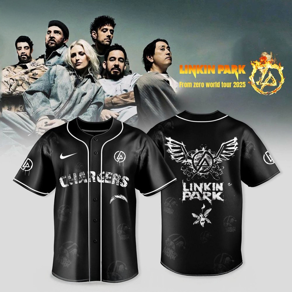 Los Angeles Chargers X Linkin Park From Zero World Tour 2025 Jersey Chargers Merch For Fans