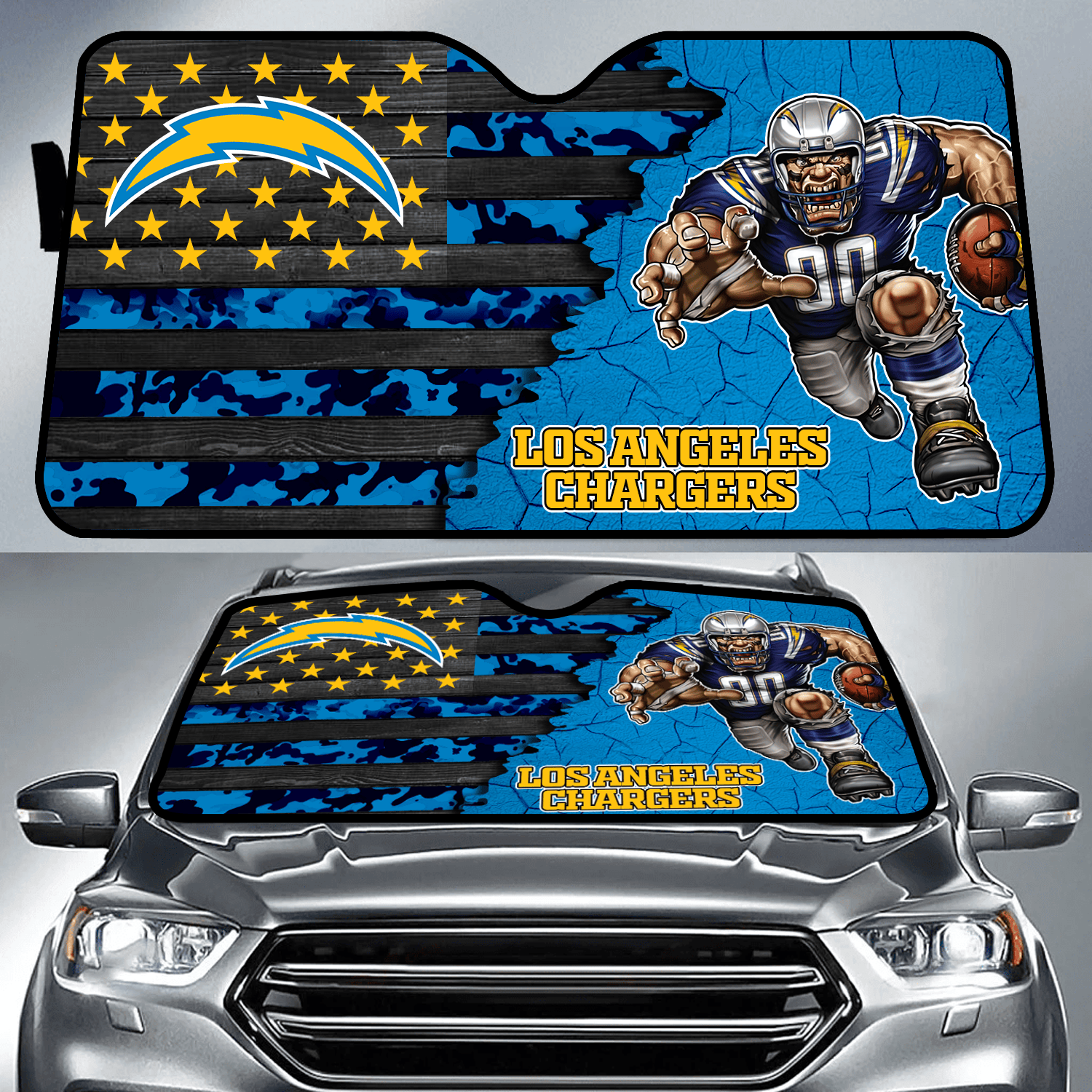Los Angeles Chargers X NFL Auto Sun Shade Presents For Football Lovers