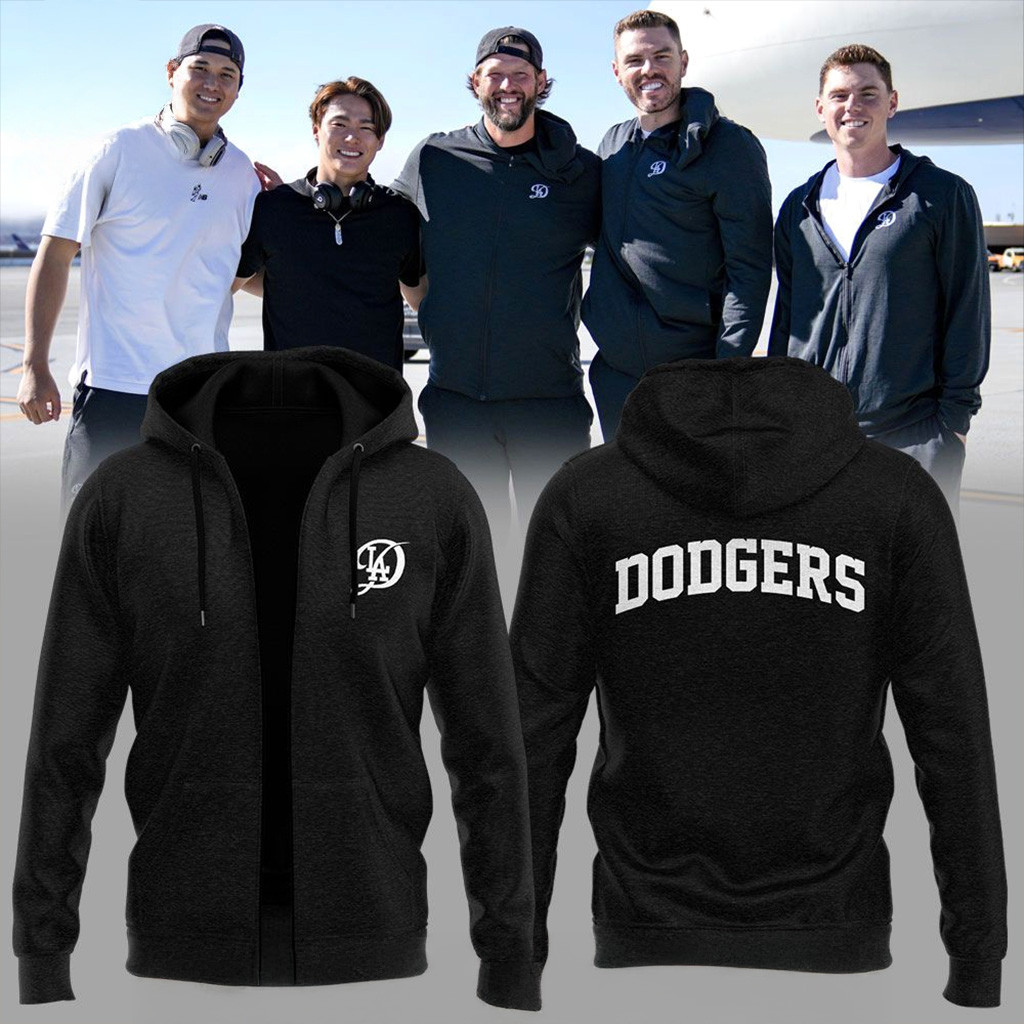 Los Angeles Dodgers All Star Game Zip Hoodie Los Angeles Dodgers Merch Gifts For Dad