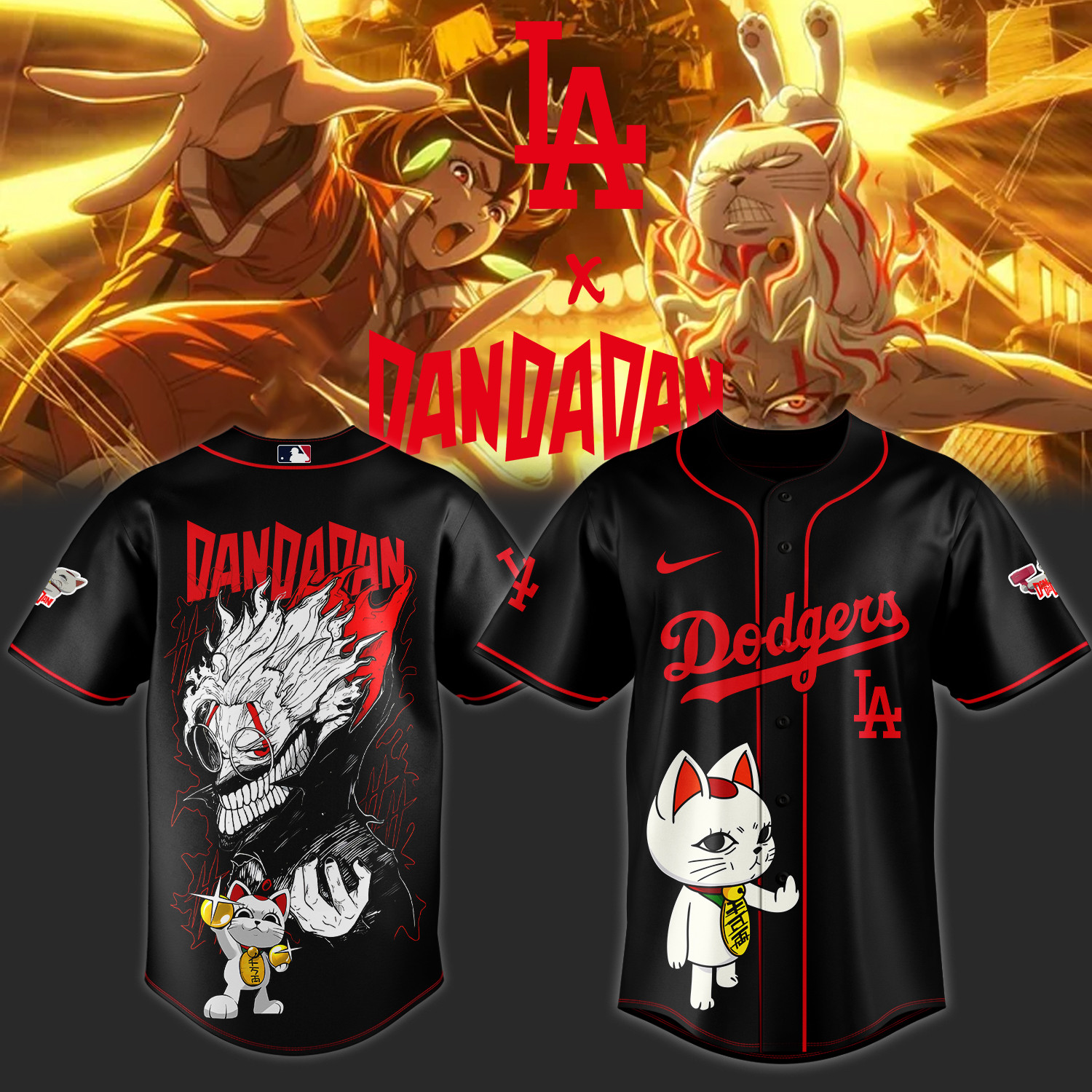 Los Angeles Dodgers Dandadan Jersey 2025 Fan Merch