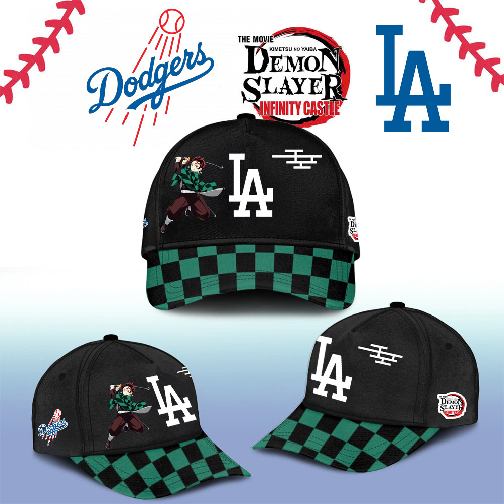 Los Angeles Dodgers Demon Slayer Tanjiro Cap 2025 Gift Ideas For Tanjiro Fans