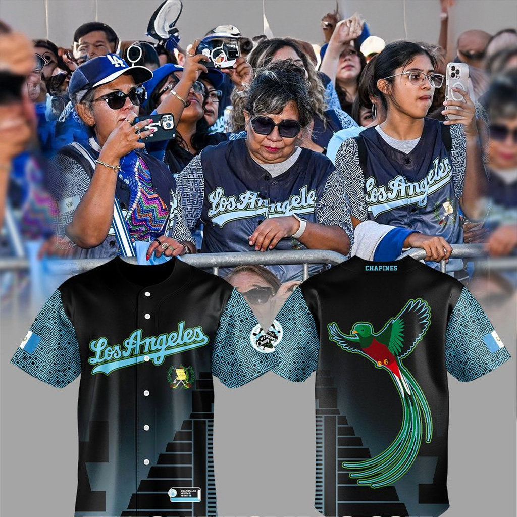 Los Angeles Dodgers Guatemalan Heritage Night 2025 Jersey Dodgers Merch Gifts For Fans
