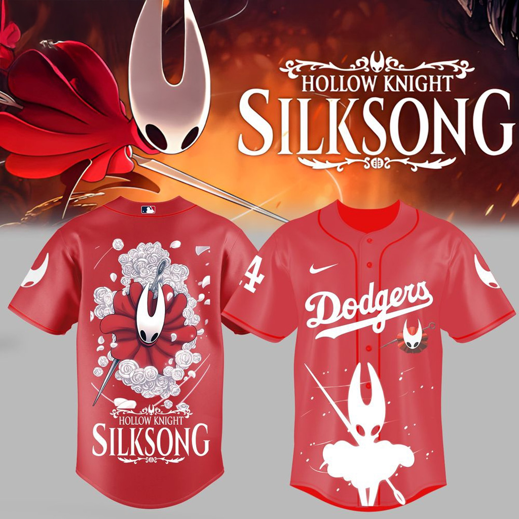 Los Angeles Dodgers Hollow Knight Silksong Jersey Dodgers Merch Gifts For Baseball Fans