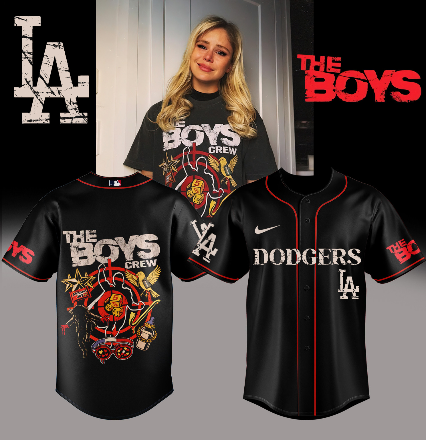 Los Angeles Dodgers Merch The Boys Jersey 2025 Gift For Baseball Players