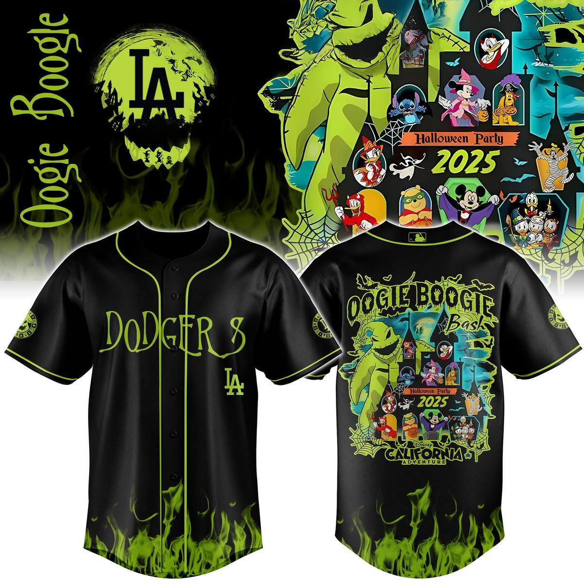 Los Angeles Dodgers Mix Oogie Boogie Bash Halloween Party 2025 Jersey Dodgers Merch For Fans
