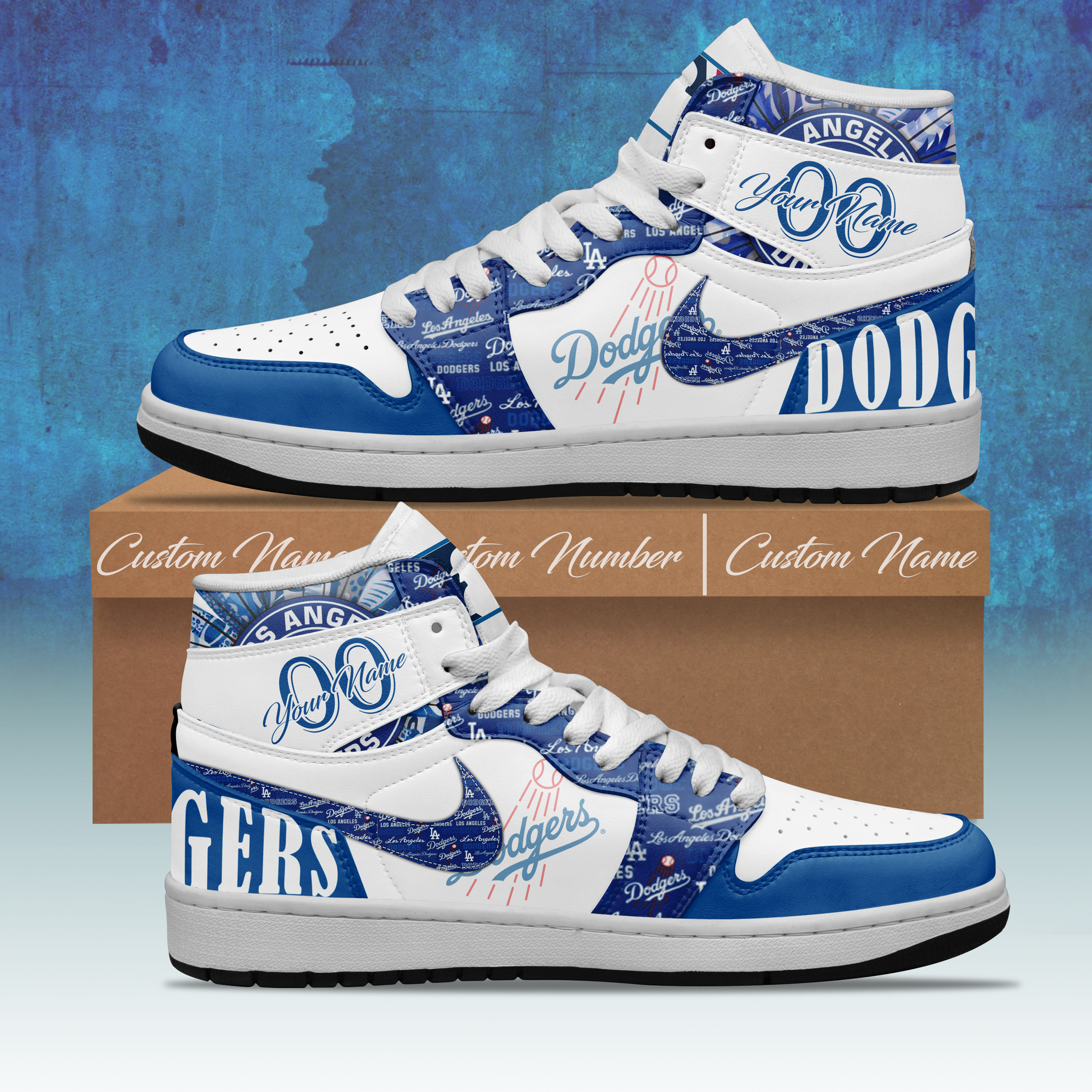 Los Angeles Dodgers Mlb Personalized Shoes Fan Merch