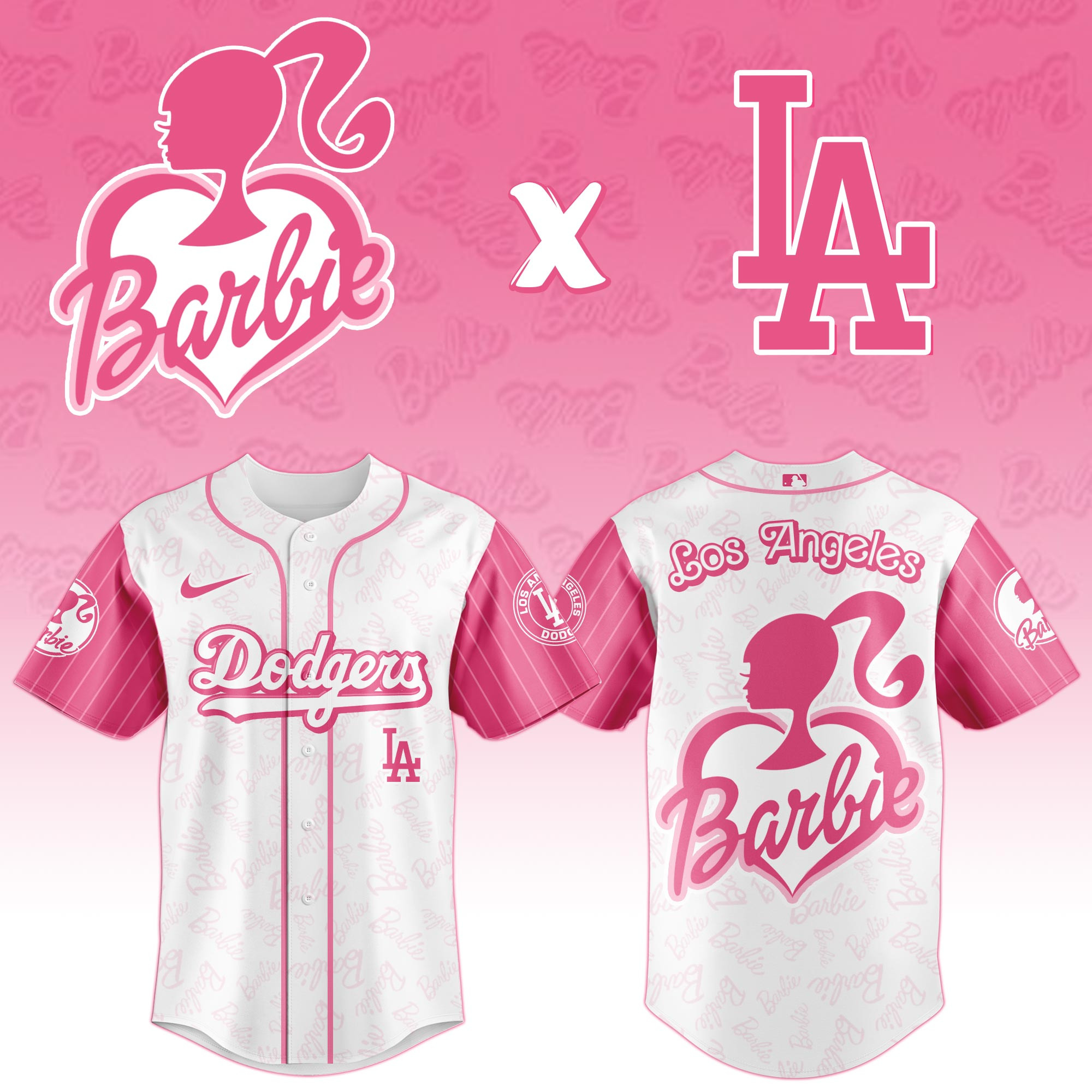 Los Angeles Dodgers Mlb X Barbie 2025 Jersey Editions Limited