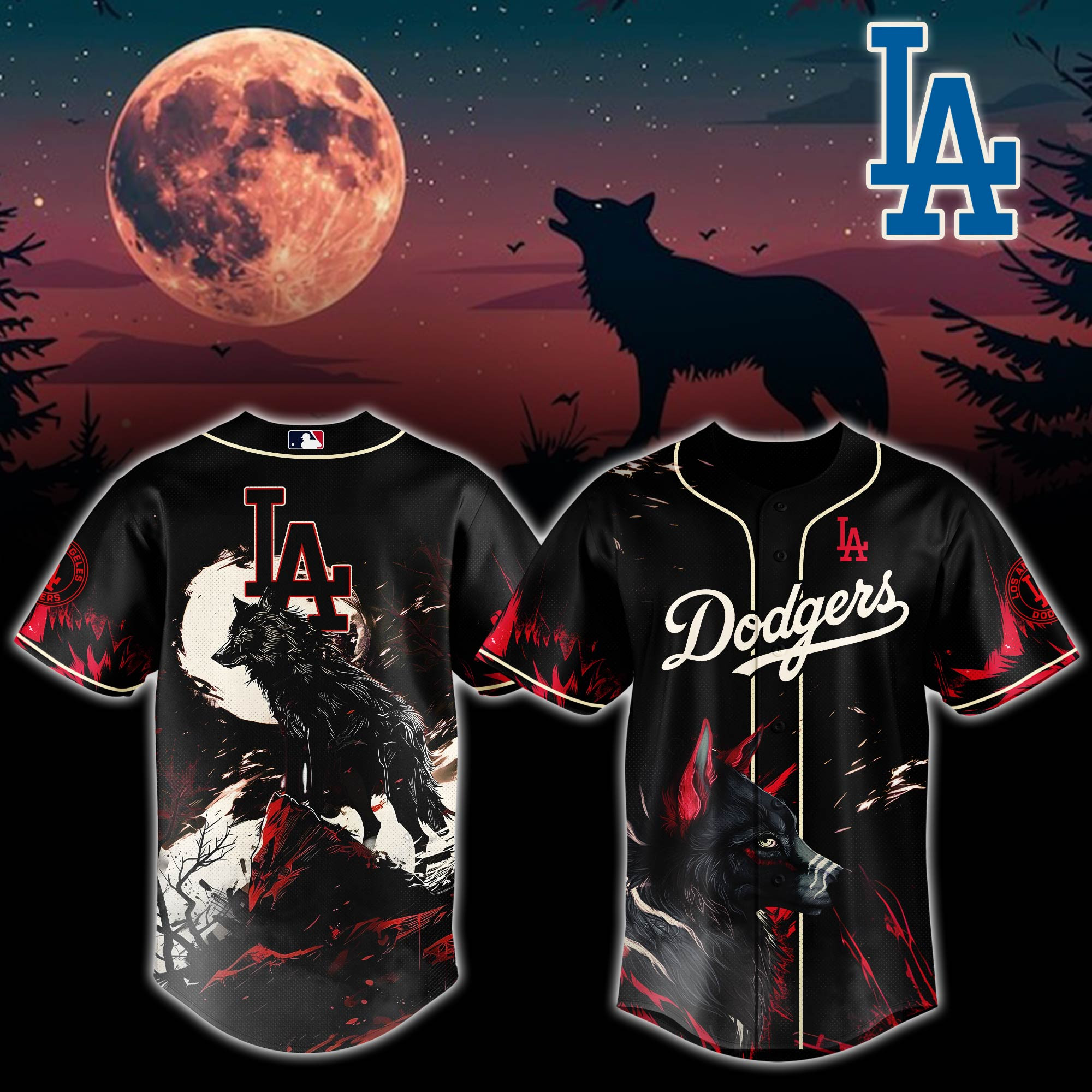 Los Angeles Dodgers Mlb X Worf Baseball Jersey For Fans
