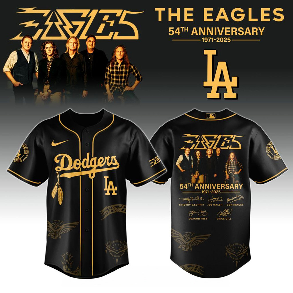 Los Angeles Dodgers X Eagles Band Music Jersey 2025