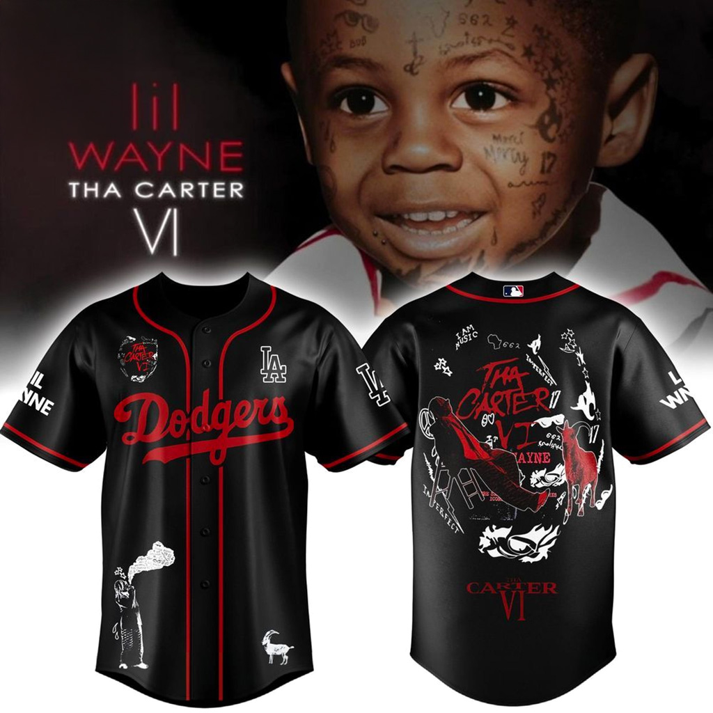 Los Angeles Dodgers X Lil Tunechi Carter Vi Jersey Dodgers Merch Gifts For Baseball Fans