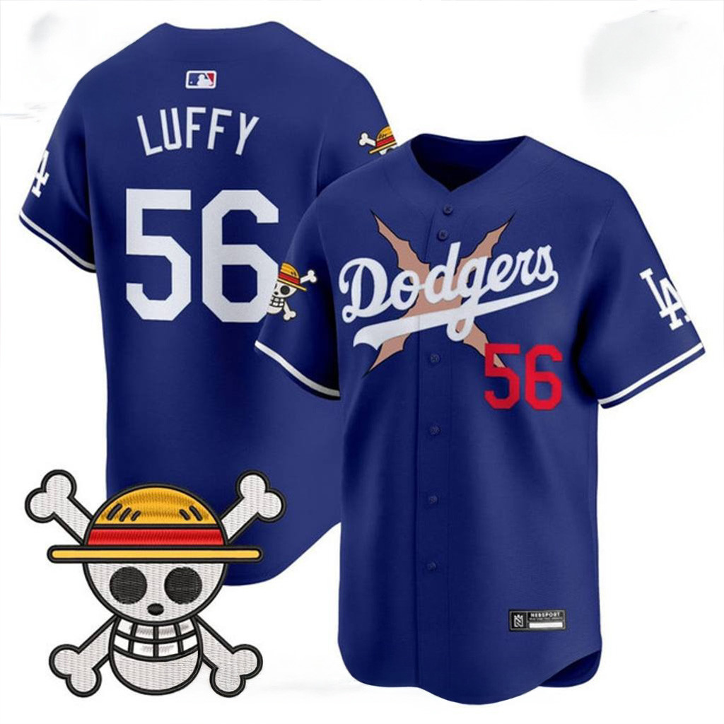 Los Angeles Dodgers x One Piece 2025 Special Baseball Jersey Dodgers Merch Gifts For Fans