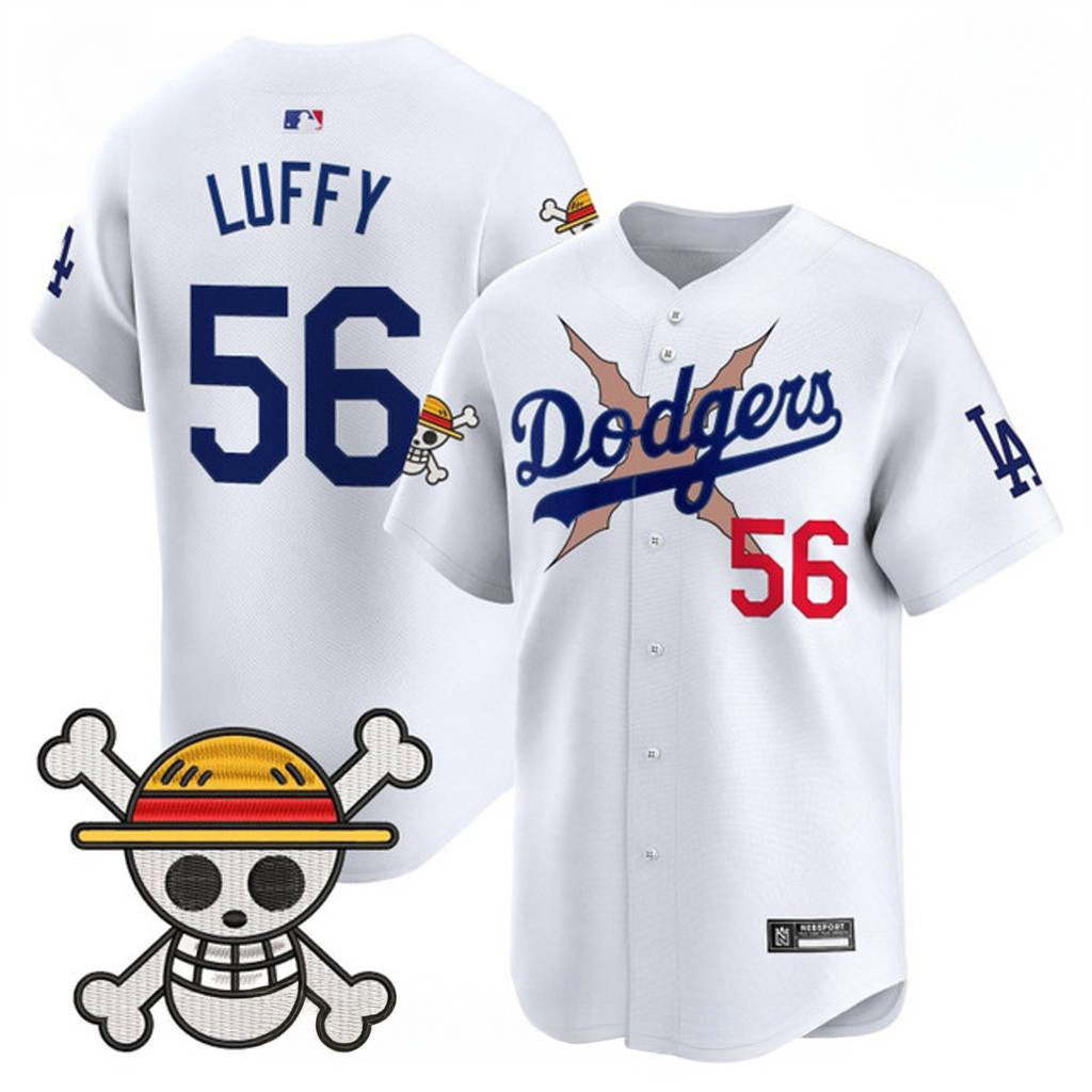 Los Angeles Dodgers x One Piece 2025 Special Baseball Jersey Dodgers Merch Gifts For Him