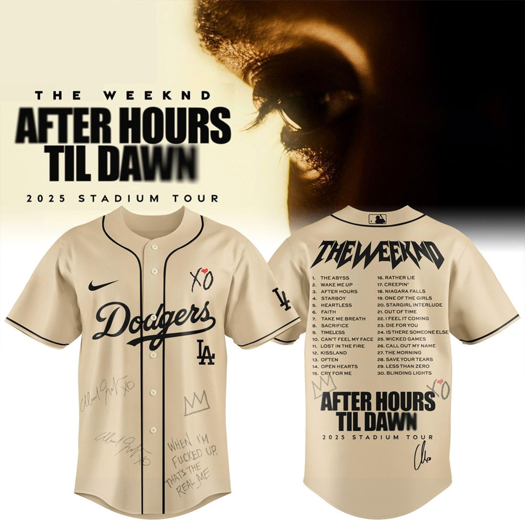 Los Angeles Dodgers X The Weeknd After Hours Til Dawn Jersey