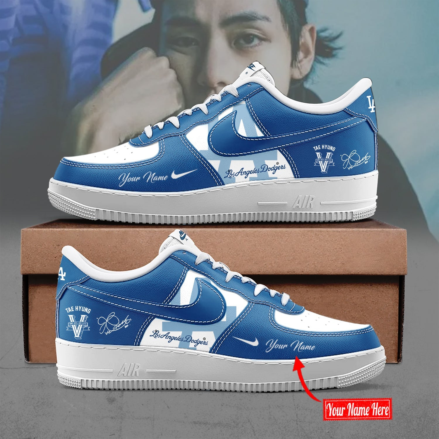 Los Angeles Dodgers X V Bts Limited Edition Af1 Baseball Lover Gift Ideas