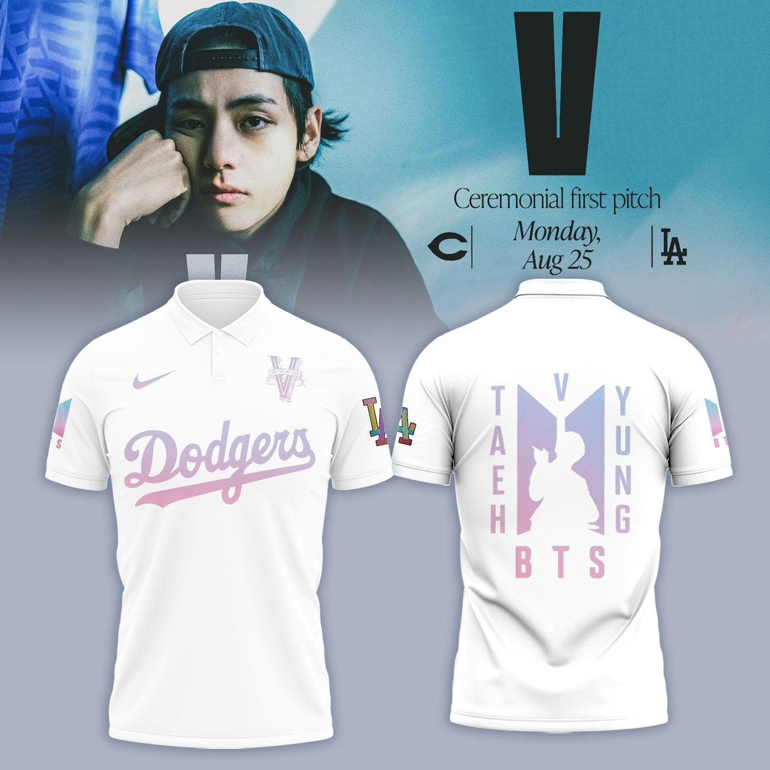 Los Angeles Dodgers X V Bts Polo Baseball Player Gift Ideas