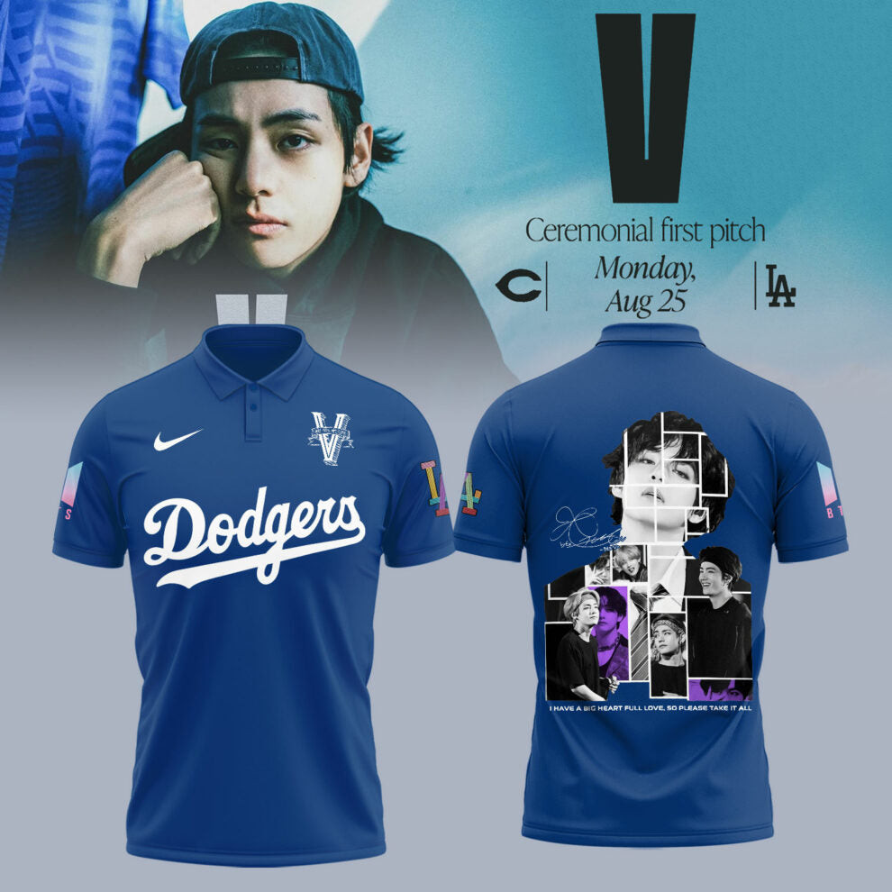 Los Angeles Dodgers X V Bts Polo Best Gifts For Baseball Fans