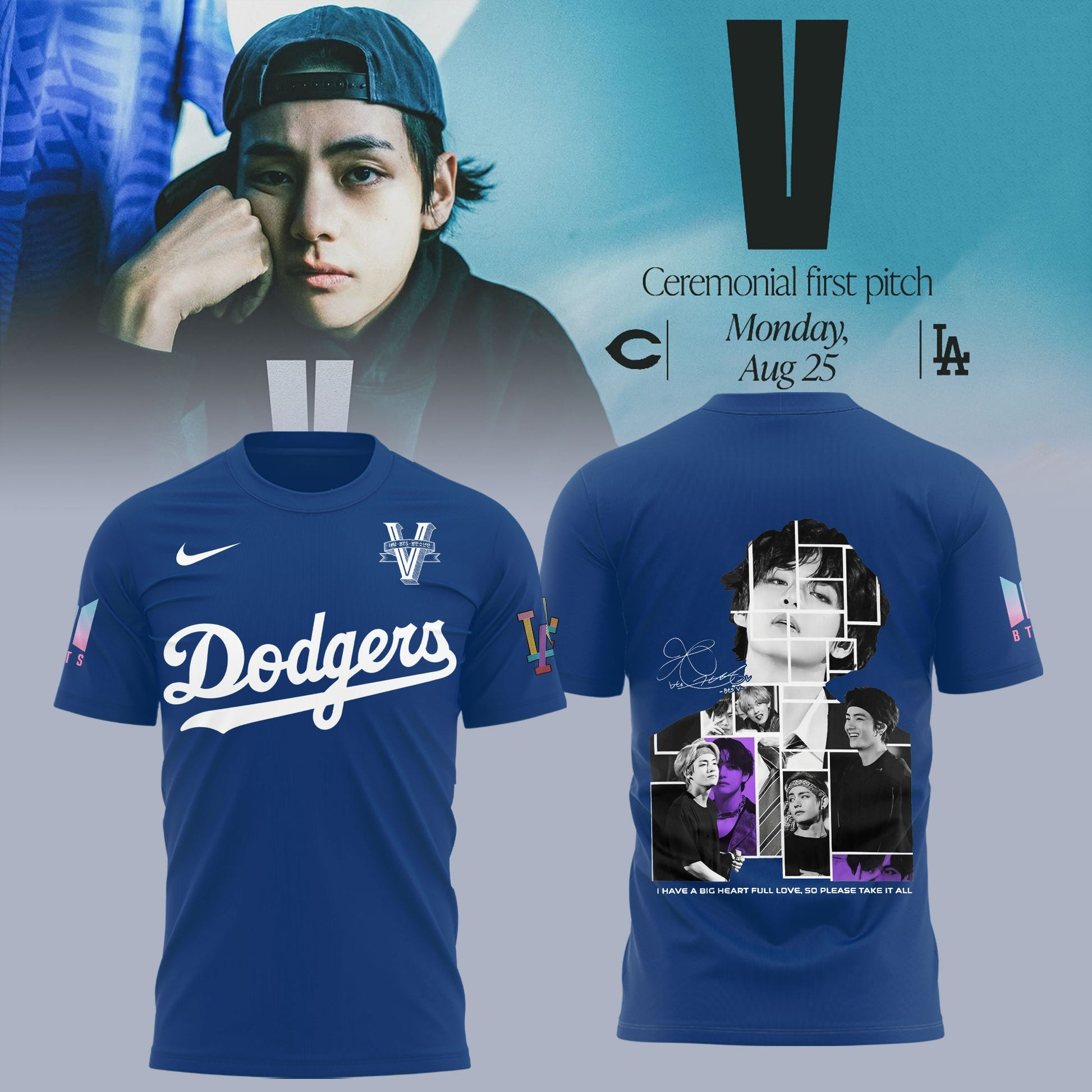 Los Angeles Dodgers X V Bts T shirt Unique Gifts For Baseball Fans