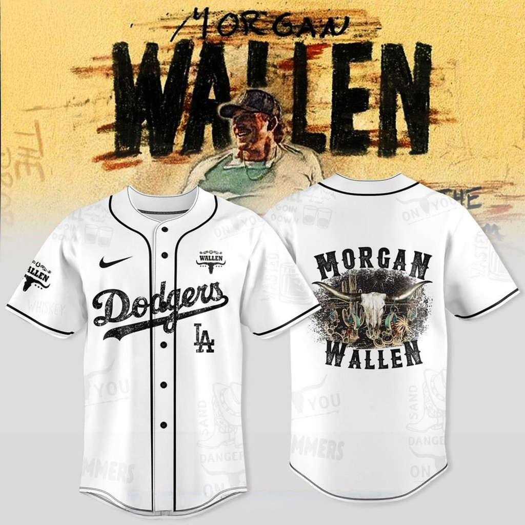 Los Angeles Dodgers X Wallen Morgan Tour Merch 2025 Jersey LA Dodgers Merch For Fans