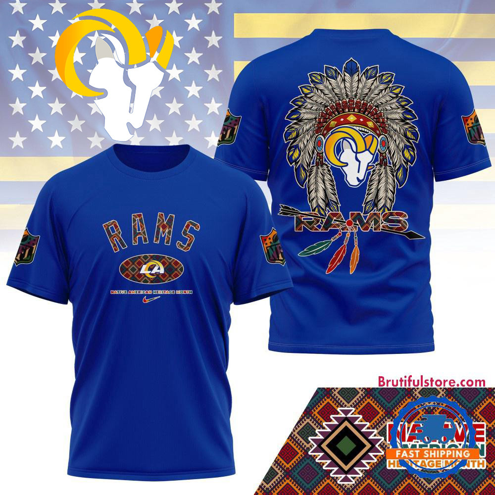 Los Angeles Rams Native American Heritage Month 3d Shirt Football Gifts For Men