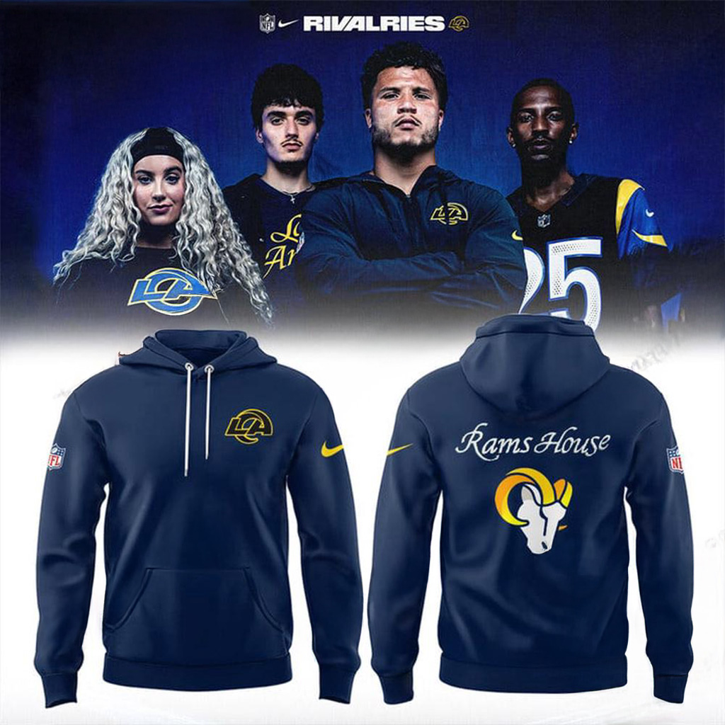 Los Angeles Rams NFL Rivalries 2025 Hoodie Rams Merch Gift Ideas For Football Lovers
