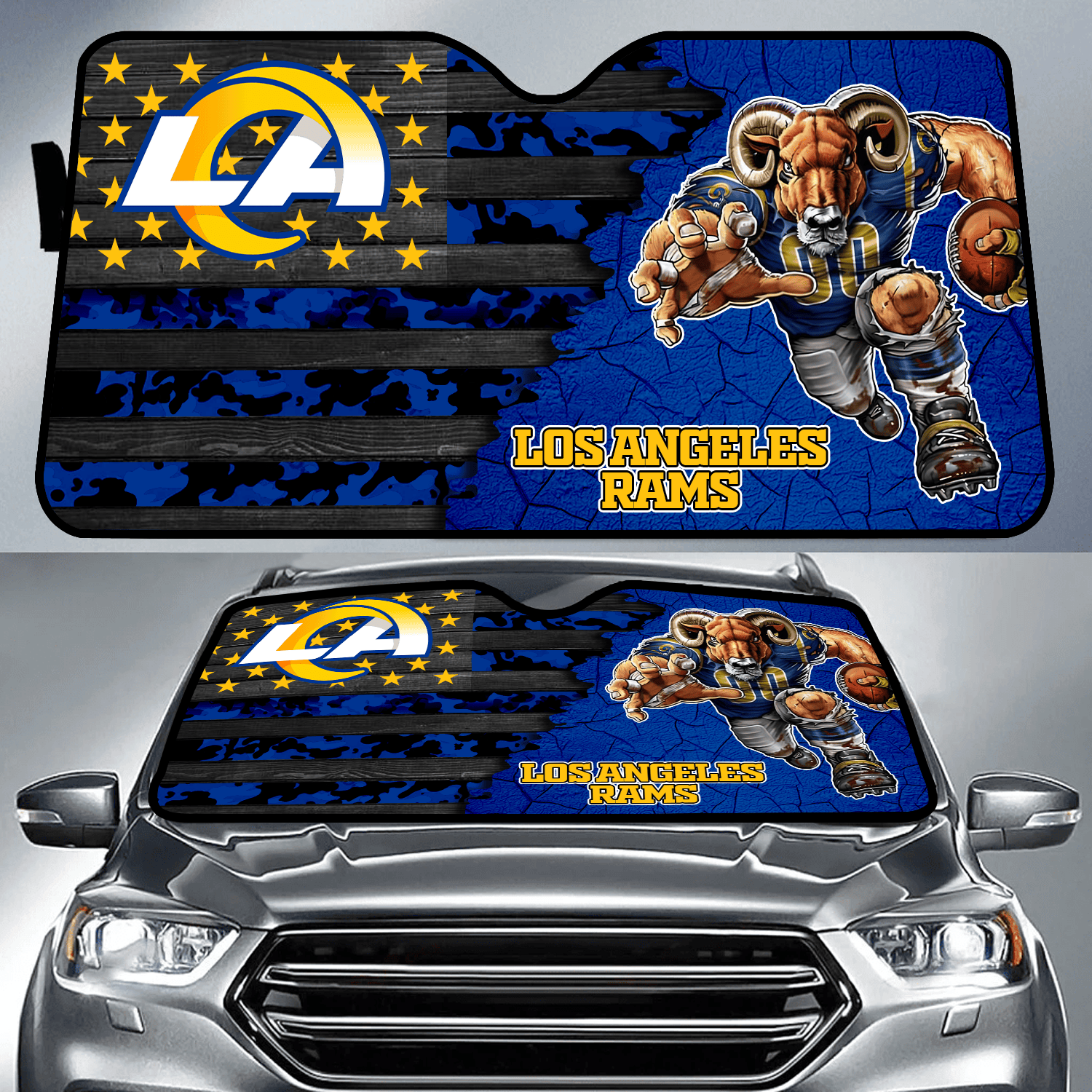 Los Angeles Rams X NFL Auto Sun Shade Presents For Football Lovers