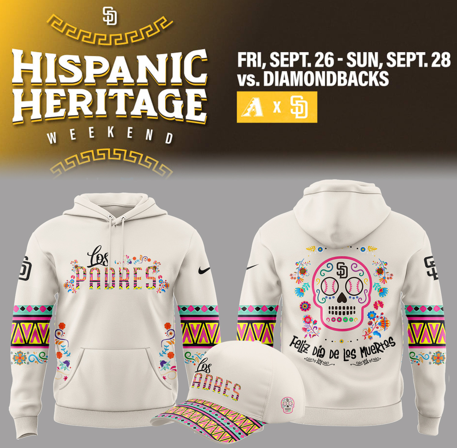 Los Hispanic Heritage Weekend Night Hoodie Gift For Baseball Lover